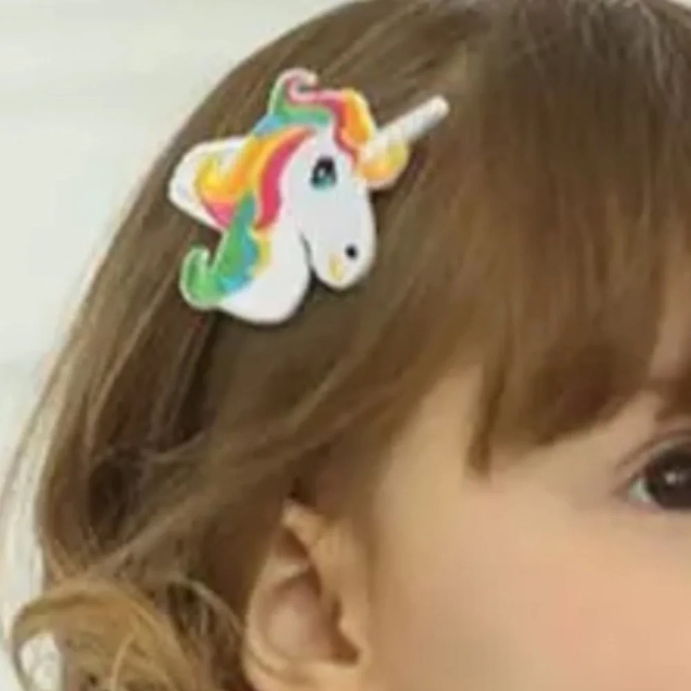 NEW Rainbow Unicorn & Flamingo Barrette Set NWT Princess Dressy